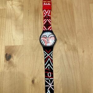 Graphic Red & Black Swatch